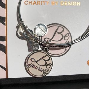Silver “Be yourself” Alex and Ani